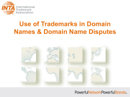 INTA PowerPoint template - International Trademark Association