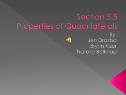 Section 5.5 Properties of Quadrilaterals