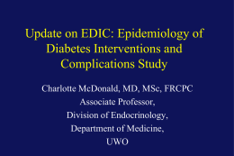 New Therapies - the Department of Medicine at the University of