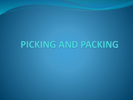 PICKING AND PACKING