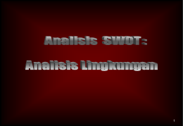 Analisis SWOT-Analisis Lingkungan