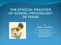 Handout - Texas Association of School Psychologists