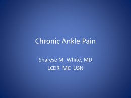 Chronic Ankle Pain