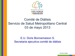 Diapositiva 1 - Hospital Clinico San Borja Arriaran
