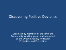 discovering-pd-slides-deck - Canadian Positive Deviance