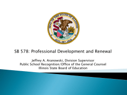 Professional Development Activities - Illinois Council on Continuing
