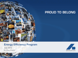 Bradken Presentation 2013 - Energy Efficiency Opportunities