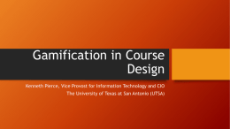Gamification in Course Design - Helix Media Library