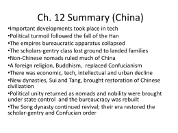 Ch. 12 Summary (China)