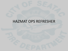 Hazmat Ops Refresher PowerPoint