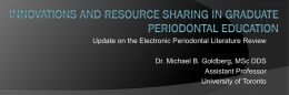 Periodontal Literature Review - American Academy of Periodontology