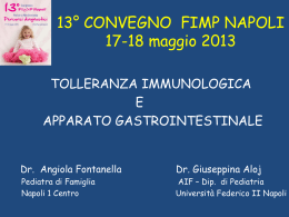 Angiola Fontanella - Congresso Fimp Napoli