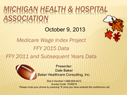Wage Index - Michigan Health & Hospital Association