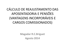 Cálculo de Reajuste - Dra. Magadar Briguet