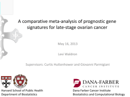 A comparative meta-analysis of prognostic gene signatures for late