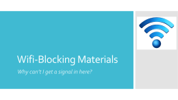 Wifi-Blocking Materials
