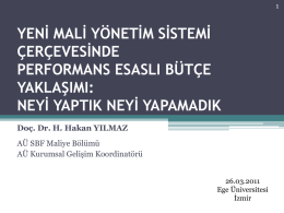 PowerPoint Sunusu - Ankara Üniversitesi