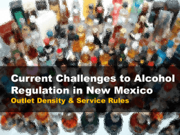 Alcohol Outlet Density in NM