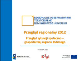 Przegląd regionalny 2012