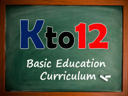 Kto12 and Senior HS - Department of Education Division of Bataan