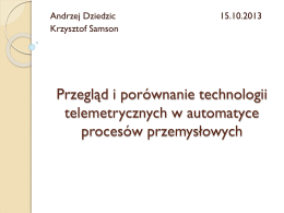 Telemetria - Krzysztof Samson, Andrzej Dziedzic