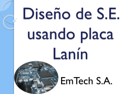 Diseño de sistemas embebidos usando Placa LANIN