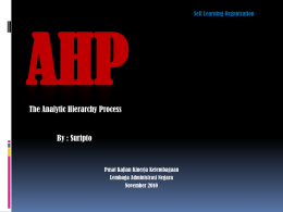 AHP presentasi penyempurnaan