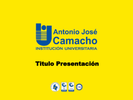 Plantilla Power Point UNIAJC