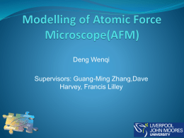 Modelling of Atomic Force Microscope(AFM)
