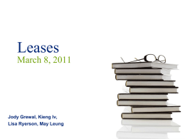 Lease Presentation