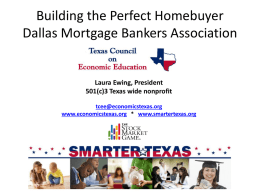 Mortgage Bankers Dallas August 7, 2014