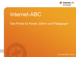PowerPoint-Präsentation - Internet-ABC