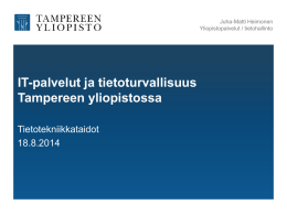 Luentodiat (pdf) - Tampereen yliopisto