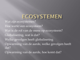 Lessen ecosystemen