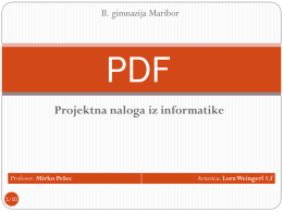 Kaj je PDF?