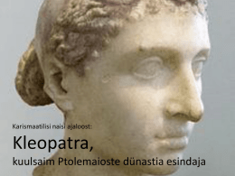 Kleopatra - oidsaluomad