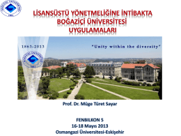 Tez Danışmanı - Osmangazi Üniversitesi