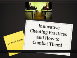 Preventing Cheating, Mark Smith