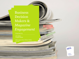 Business Decision Makers & Magazine Engagement
