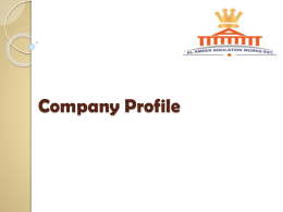 Company Profile - Alameer Insulation