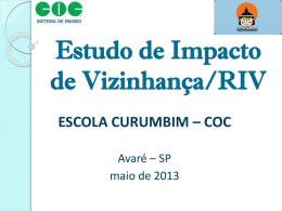 EIV/RIV - COC CURUMBIM