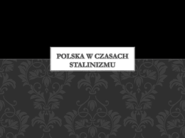 Polska w czasach stalinizmu
