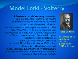 Model Lotki-Volterry