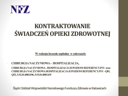 pobierz - Śląski Oddział Wojewódzki NFZ