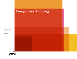 Presentation by Mr. Deepak Gupta from PWC