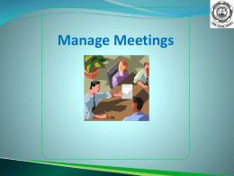 Manage Meetings - Pony Club Association of NSW