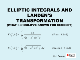 Elliptic integrals - what I should have known