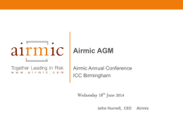 AGM-2014-2 - Airmic Conference 2014