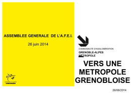 Réunion AFEI – Présentation Métropole le 26 juin 2014