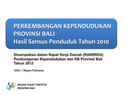 Materi BPS - BKKBN | Bali